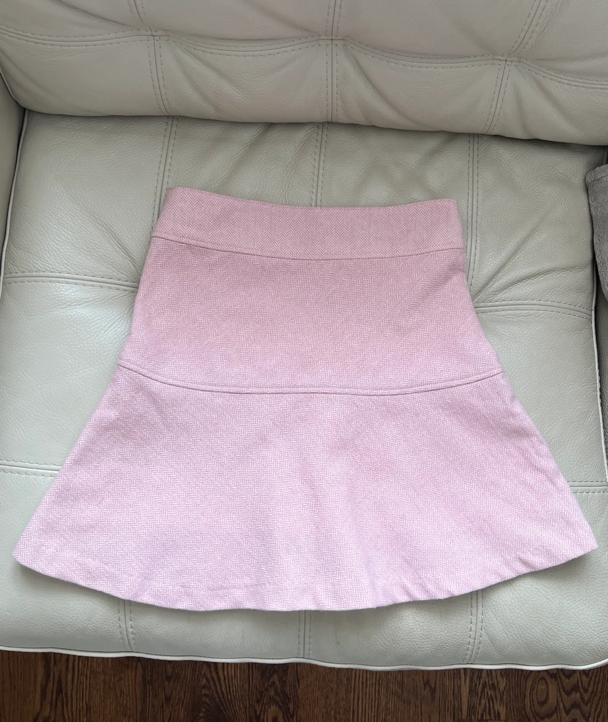 Benetton Girls Pink Herringbone Skirt image indicator(7)