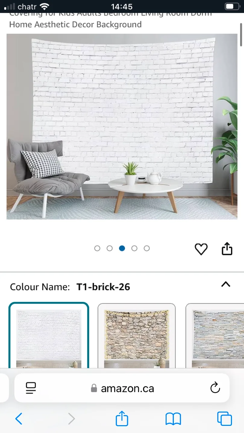 Loccor 9x6ft Fabric Brick Wall Tapestry image indicator(6)