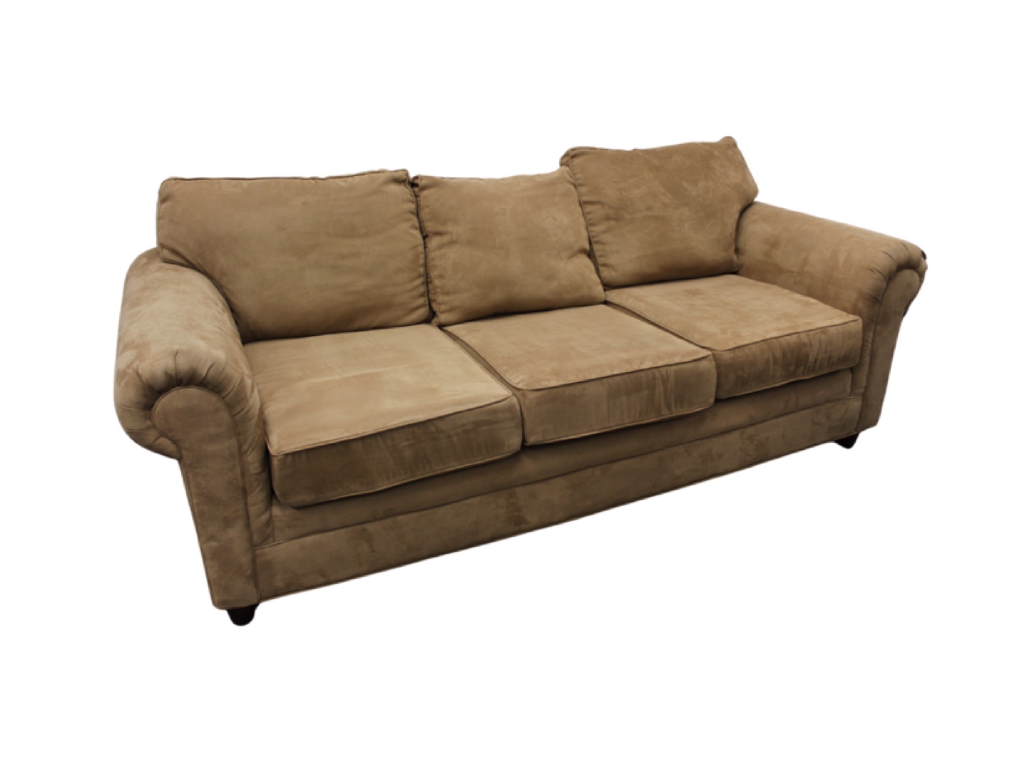 Tan Microfiber Sofa and Loveseat Set