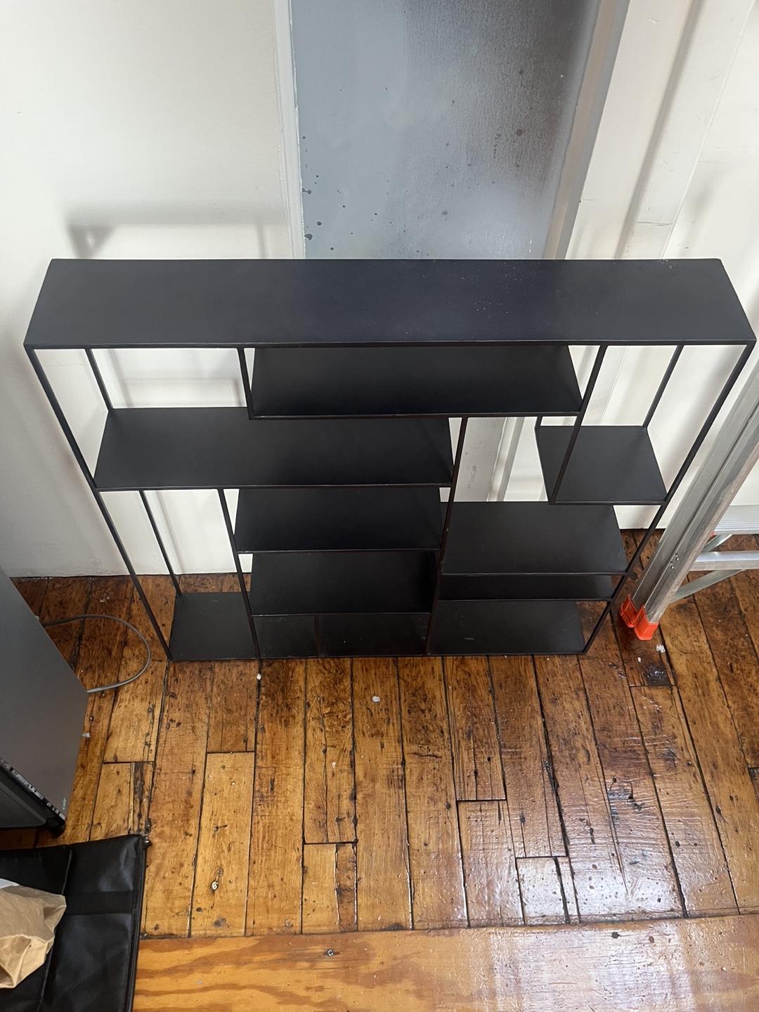 Modern Black Metal Wall Shelf - photo 3