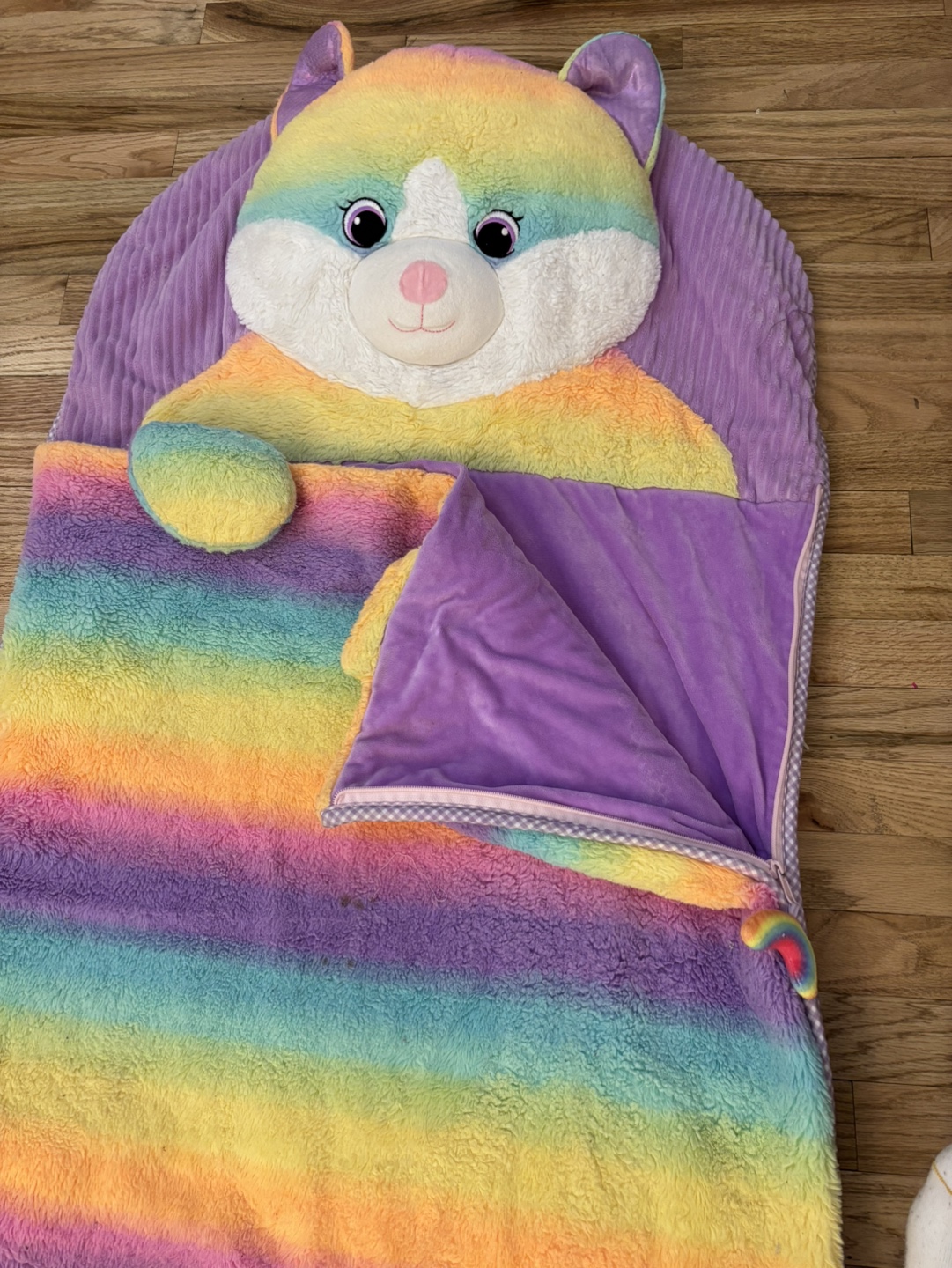 Rainbow Cat Plush Sleeping Bag - photo 2
