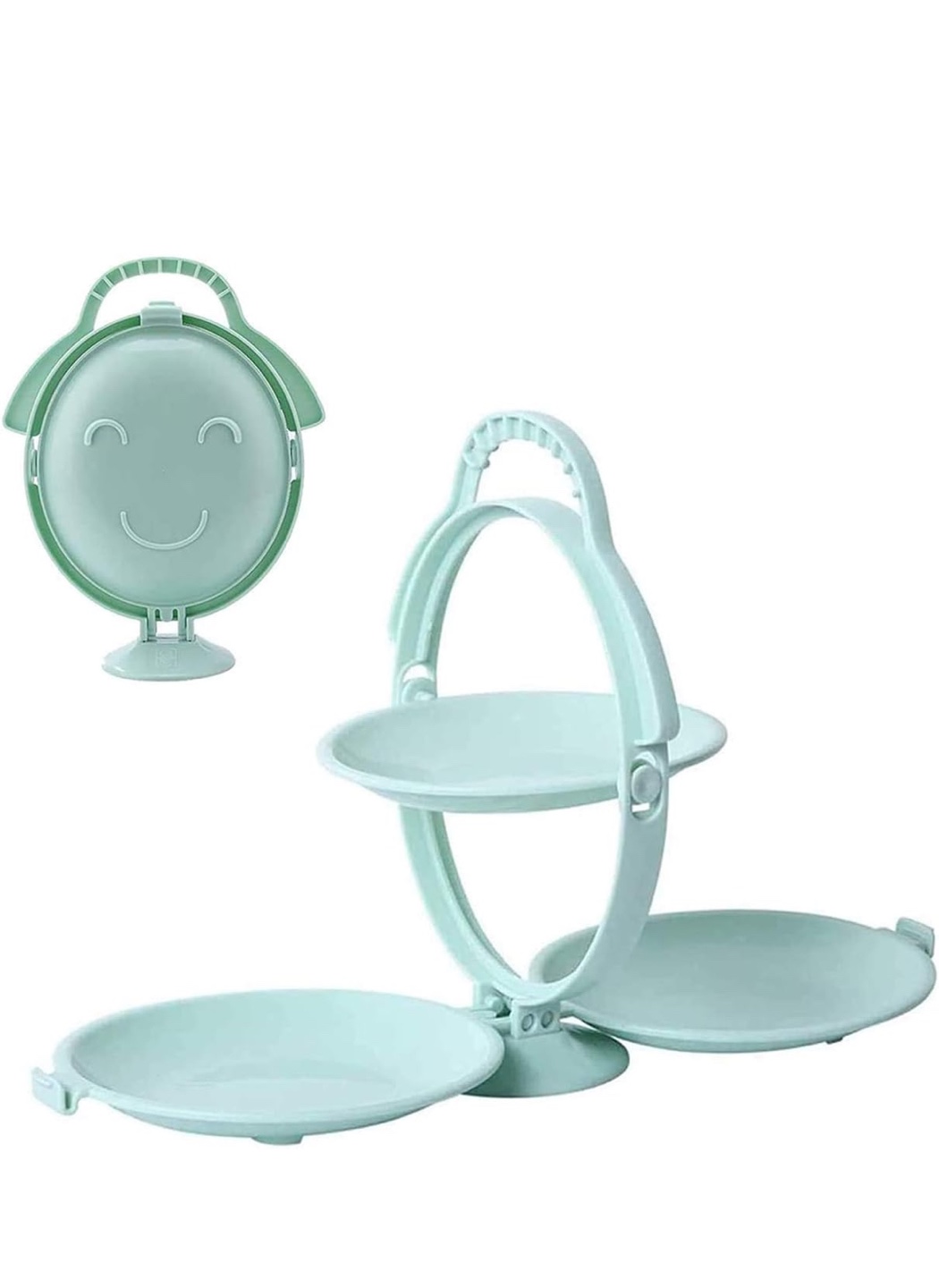 Foldable 3-ply Fruit Plate -Green color - photo 4