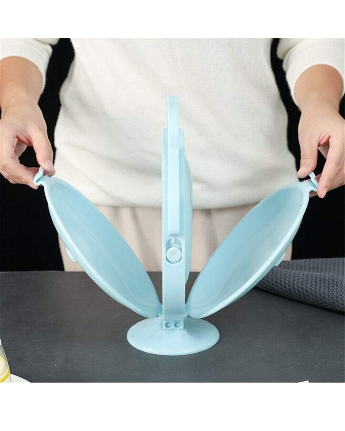 Foldable 3-ply Fruit Plate -Green color - photo 2
