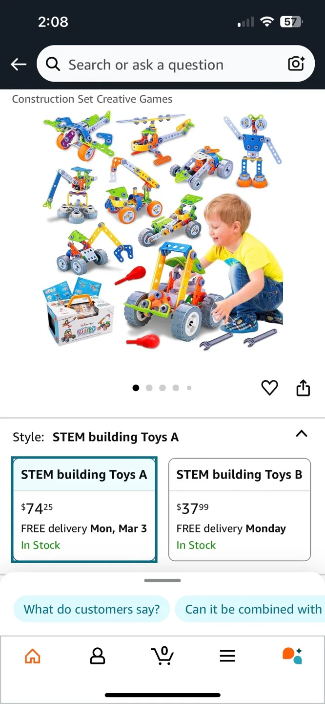 New TSomtto 10-in-1 STEM Building Blocks Set - 167 Pieces image indicator(5)