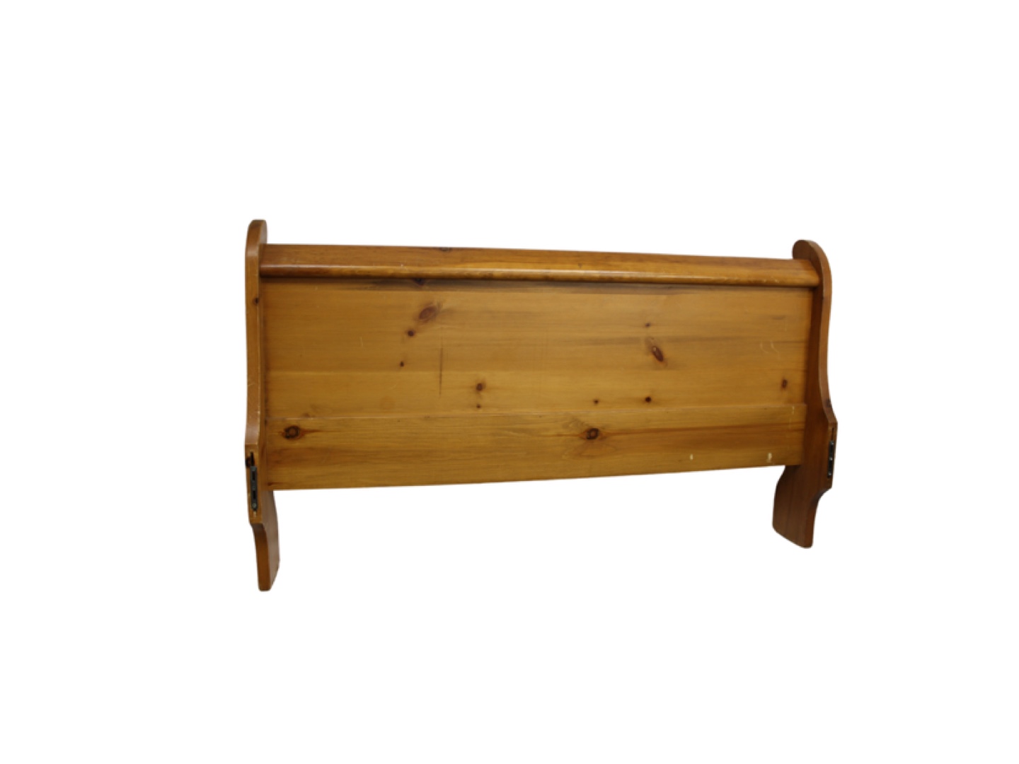 Wooden Sleigh Bed Frame Queen - photo 2