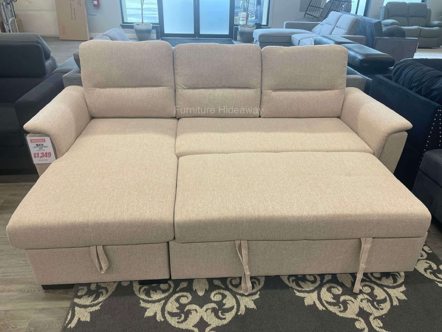 SLEEPER SOFA WITH REVERSIBLE CHAISE 🛋️ WHOLESALE PRICE‼️ - photo 2