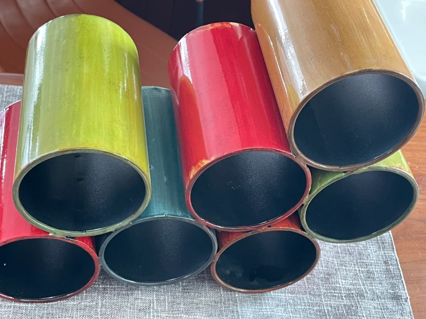 Colorful Metal Wine Rack - Like New image indicator(5)