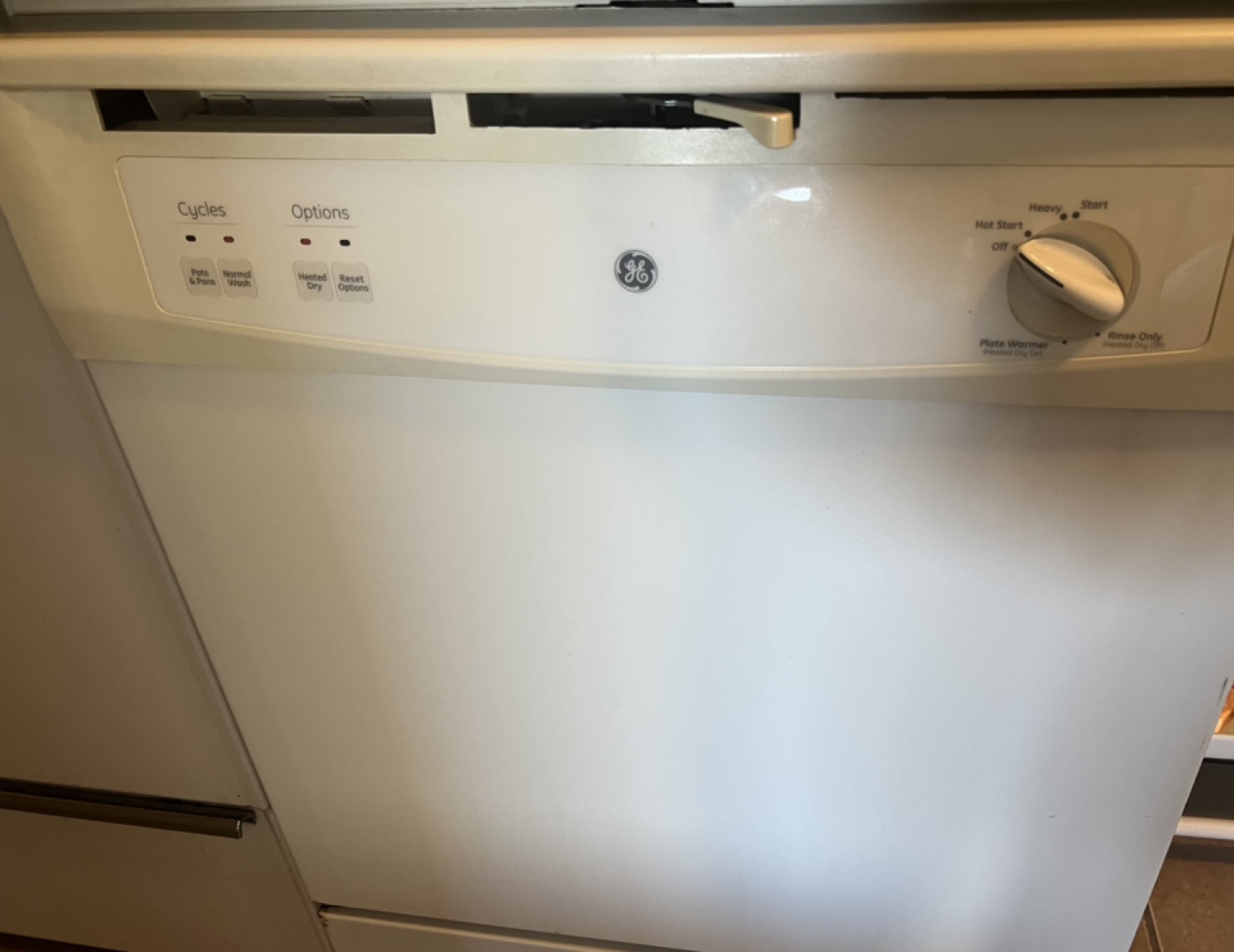 GE Profile Dishwasher - White with Wood Top - photo 5