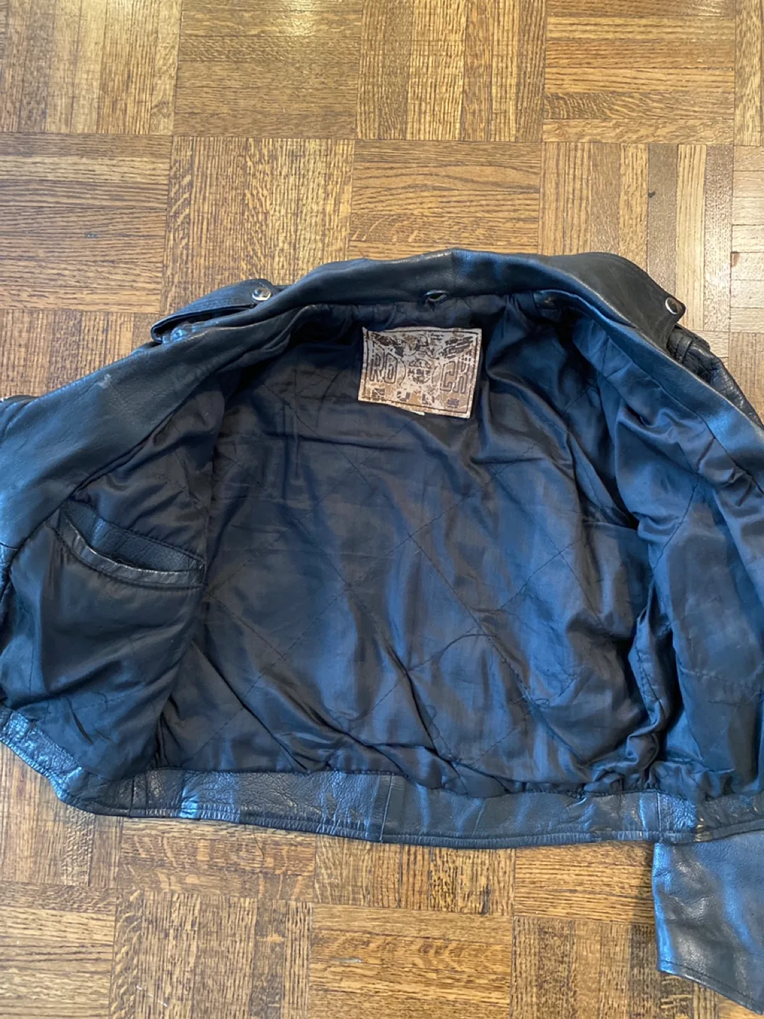 Vintage Rogue Rider Leather Jacket image indicator(5)