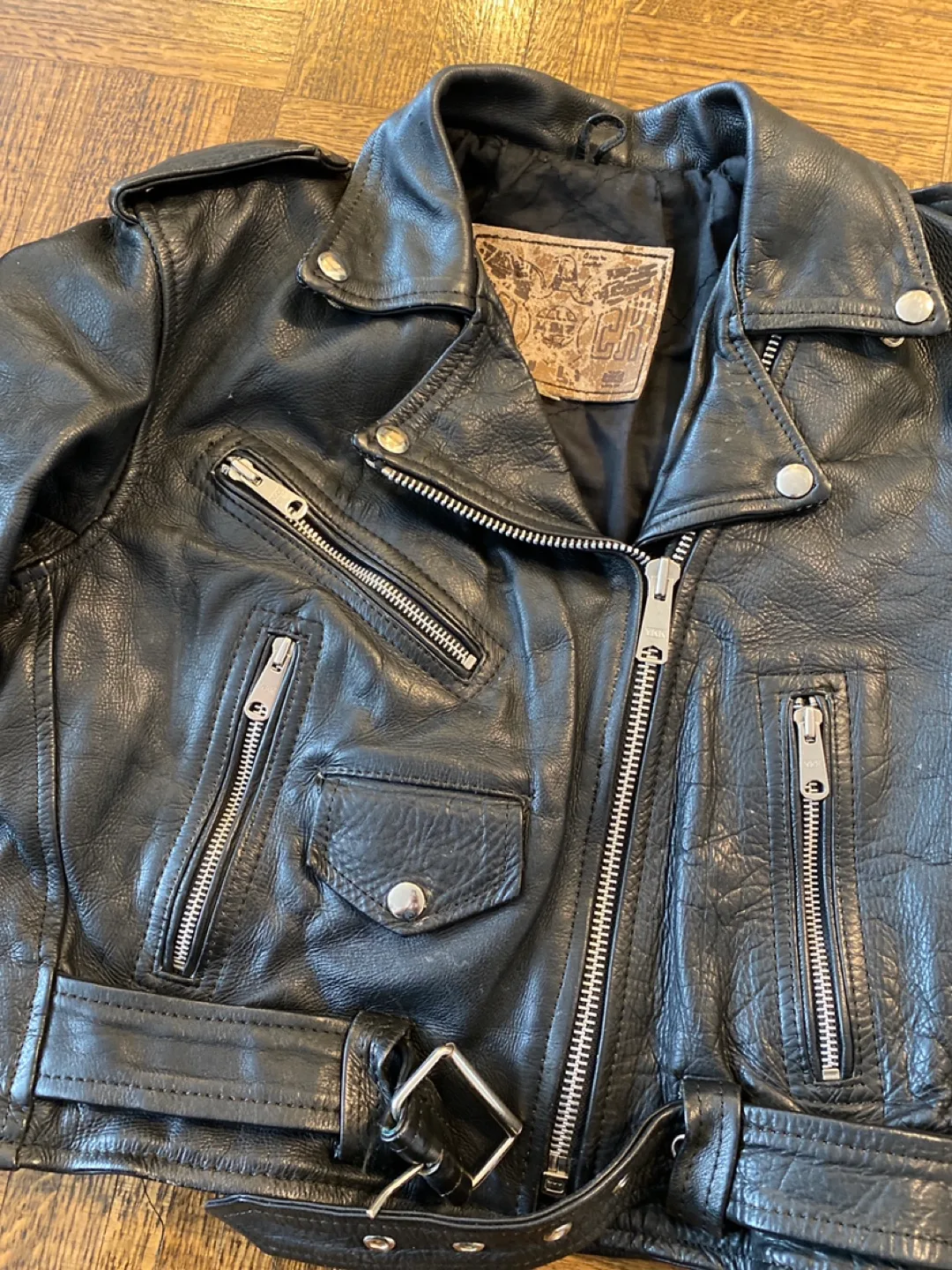 Vintage Rogue Rider Leather Jacket image indicator(2)