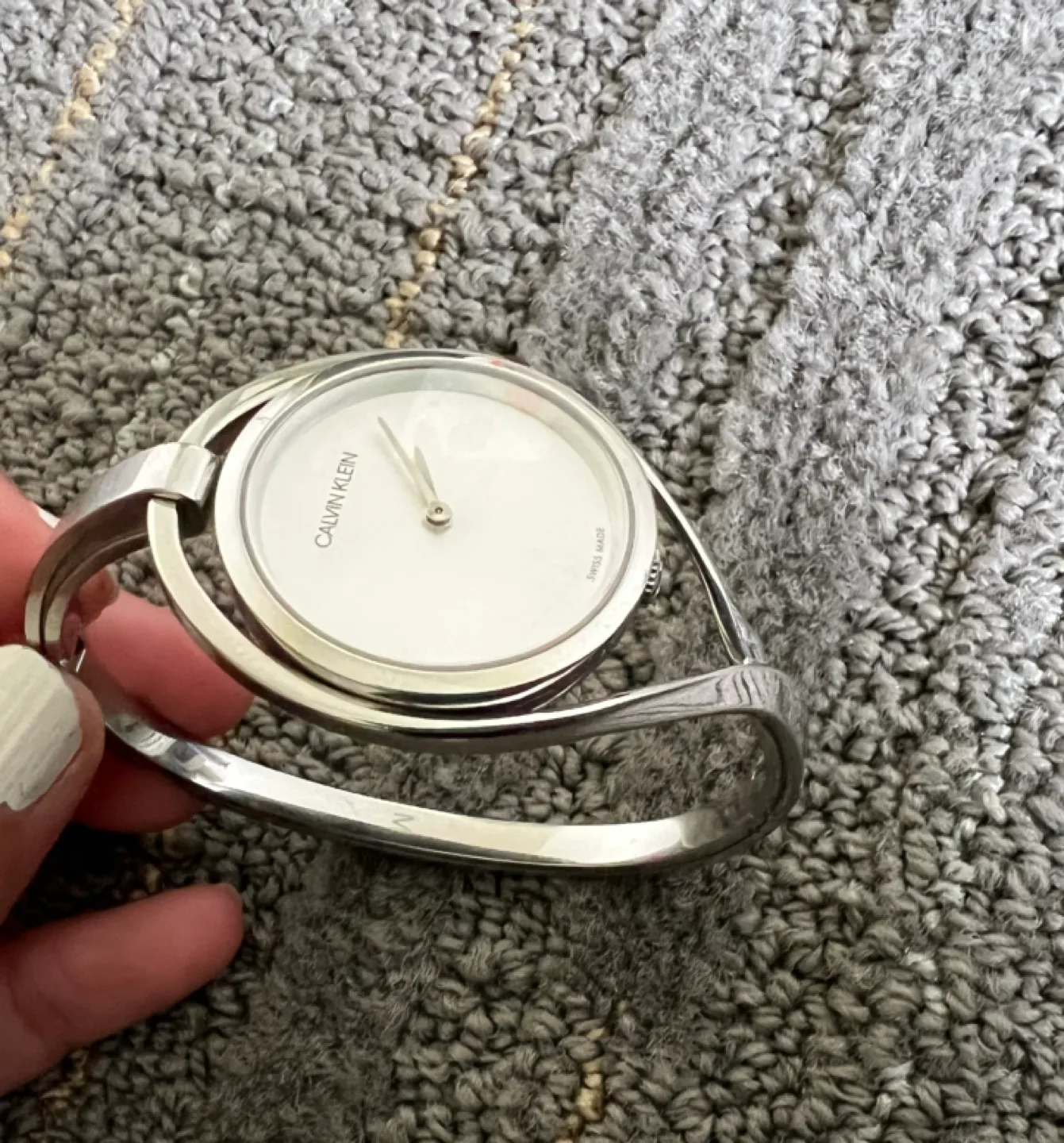 Calvin Klein Women's Silver Bangle Watch thumbnail
