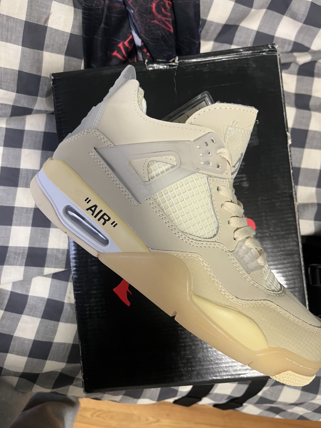 Off-White x Air Jordan 4 Sail - photo 2