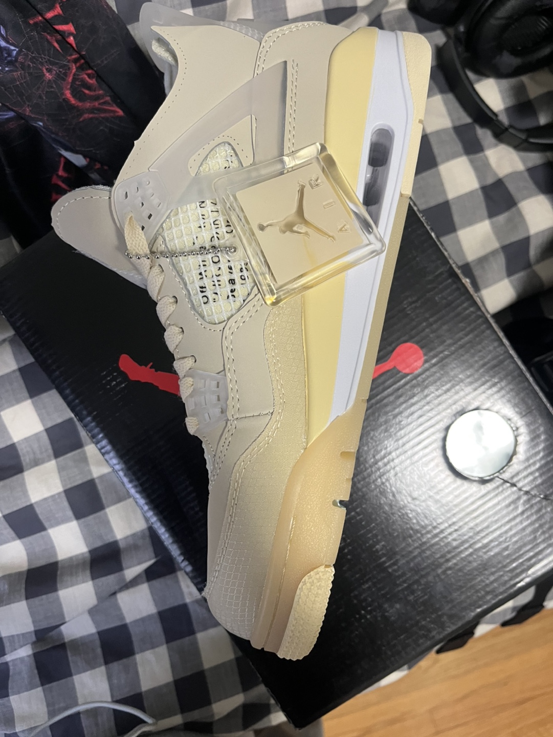 Off-White x Air Jordan 4 Sail - photo 3