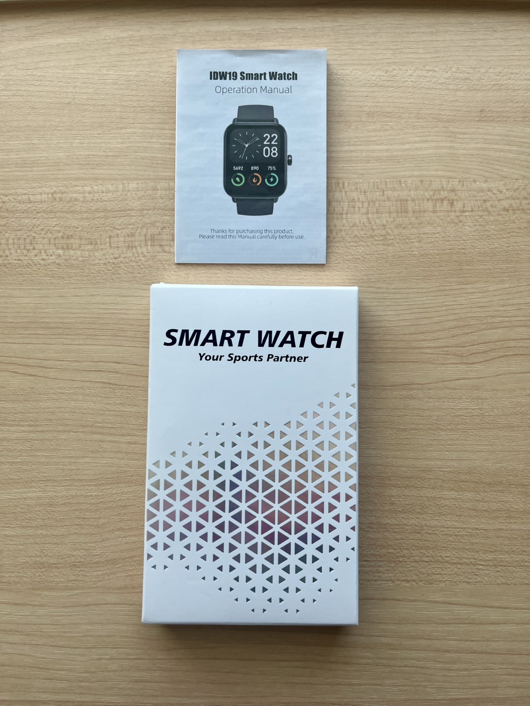 IDW19 Smart Watch with Pink Band