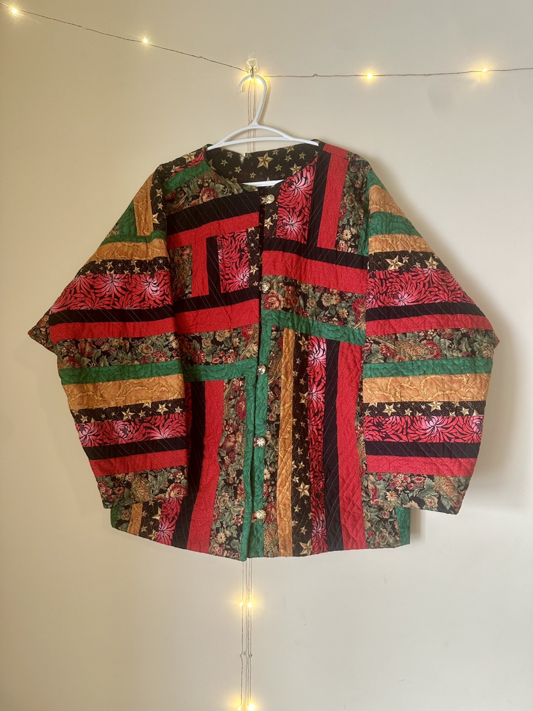 Vintage Hand Made Quilted Jacket