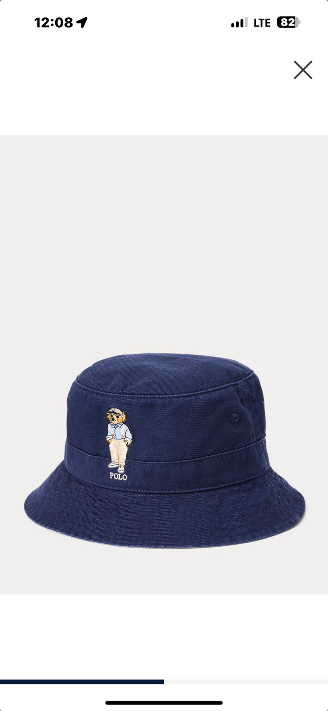 Polo Ralph Lauren Bear Bucket Hat - Navy - S/M