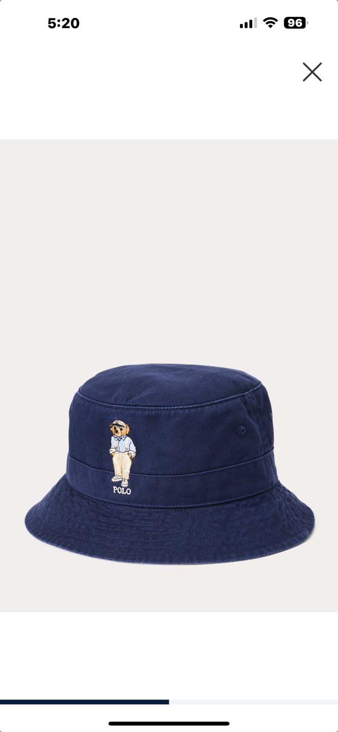 Polo Ralph Lauren Bear Bucket Hat - Navy - S/M - photo 2