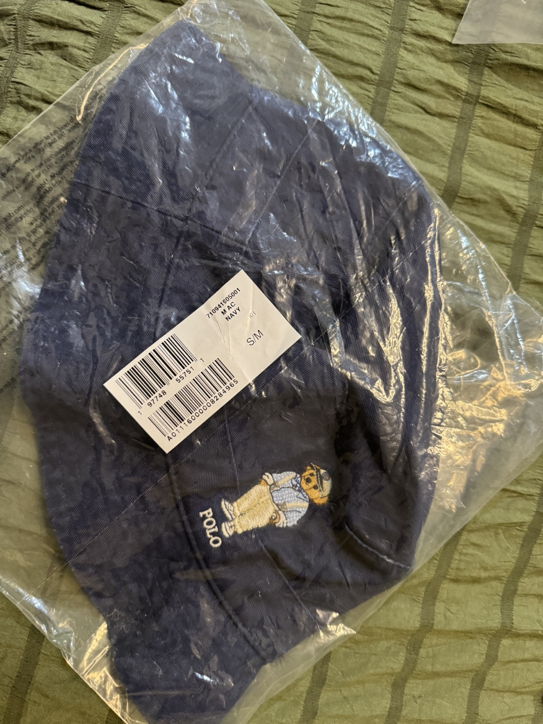 Polo Ralph Lauren Bear Bucket Hat - Navy - S/M - photo 4