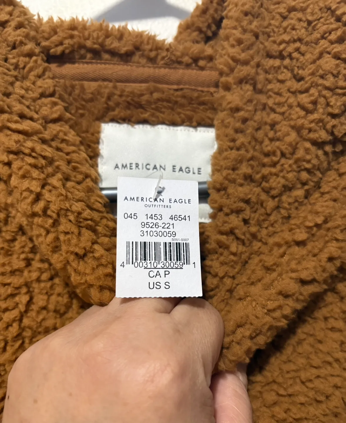 American Eagle Outfitters Brown Sherpa Hoodie image indicator(2)