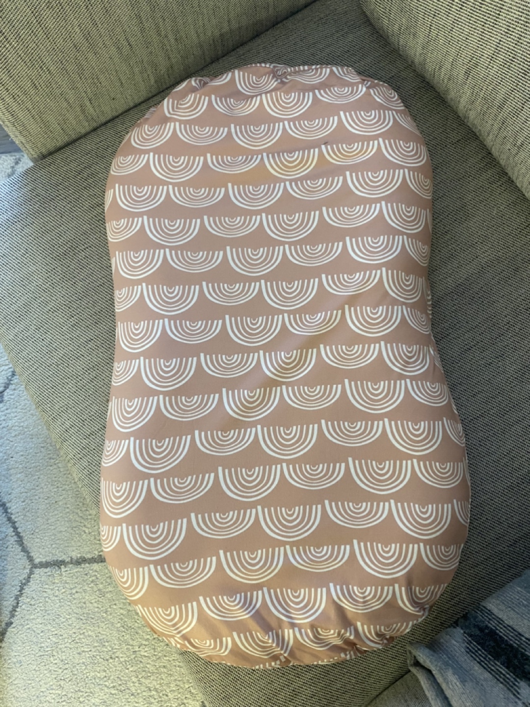 SnuggleMe Organic Baby Lounger with Cover