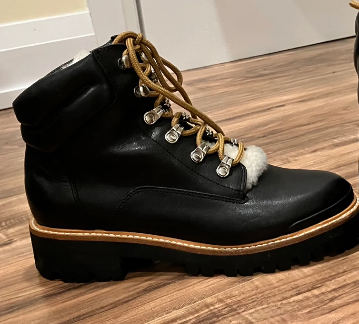 Marc Fisher Idella Leather Shearling boots image indicator(2)
