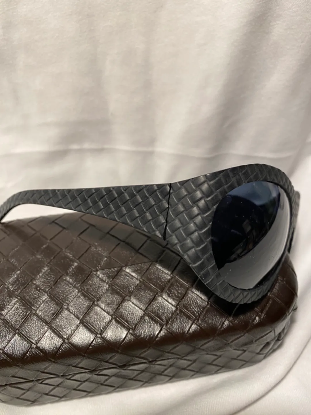 Bottega Veneta Black Woven Sunglasses image indicator(3)