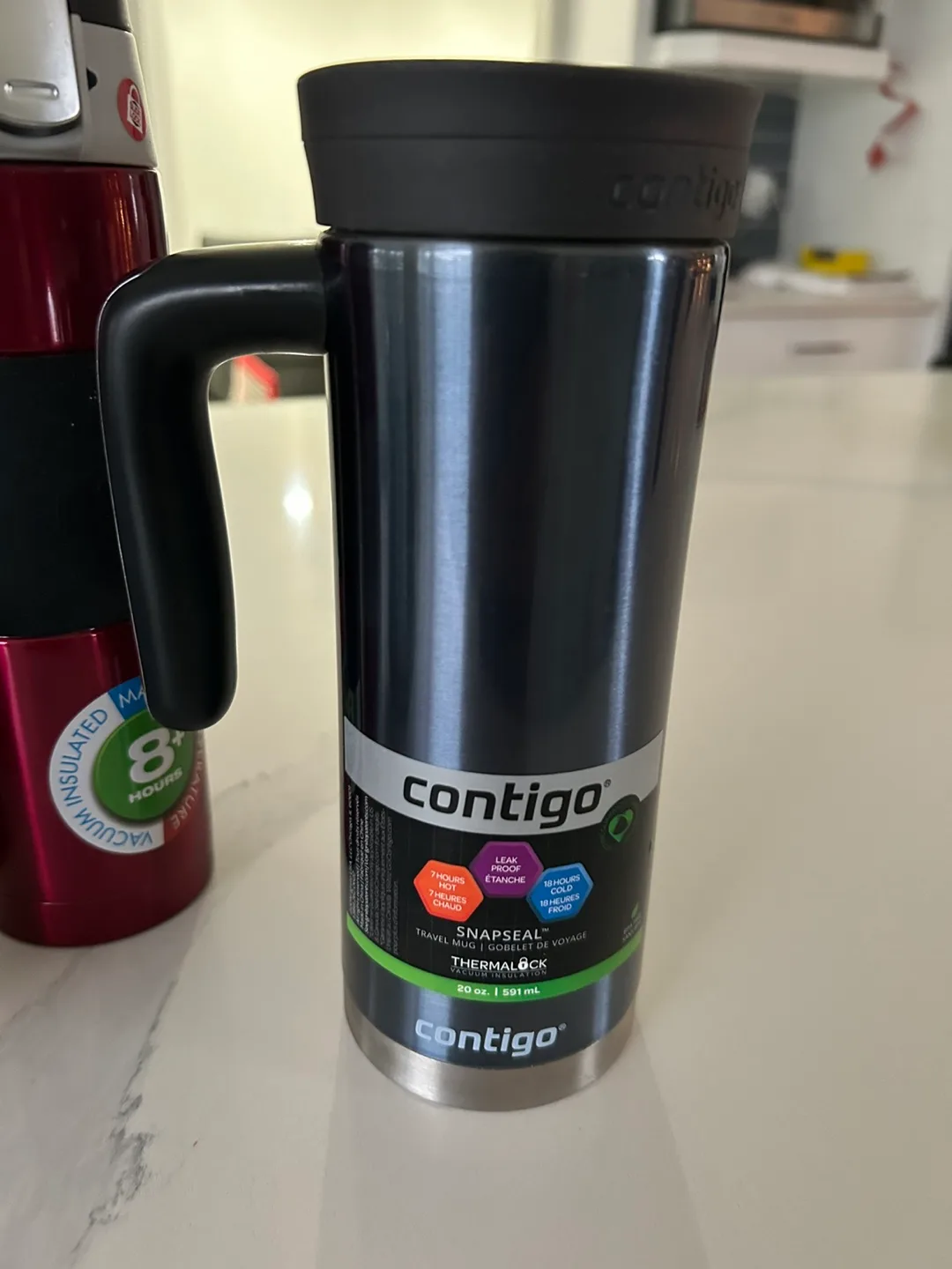 Travel Coffee Tea Stainless Steel Insulated Tumbler image indicator(3)