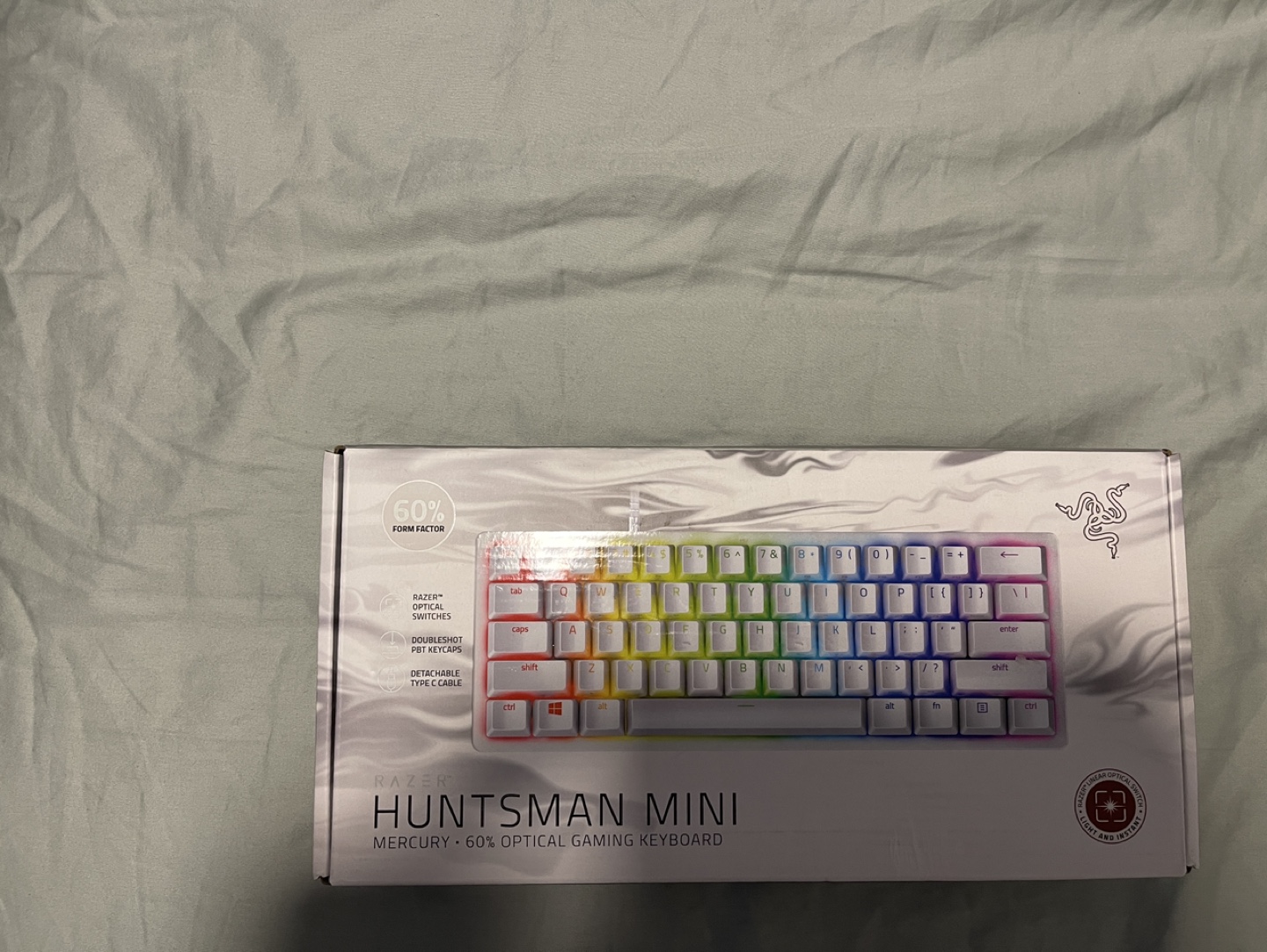 Razer Huntsman Mini Mercury White 60% Mechanical Keyboard - photo 4