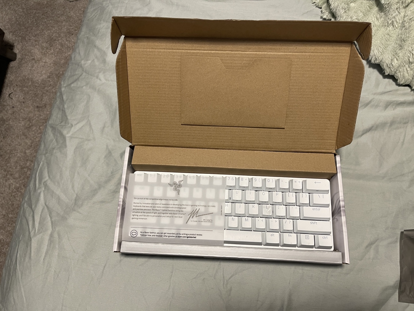 Razer Huntsman Mini Mercury White 60% Mechanical Keyboard - photo 2