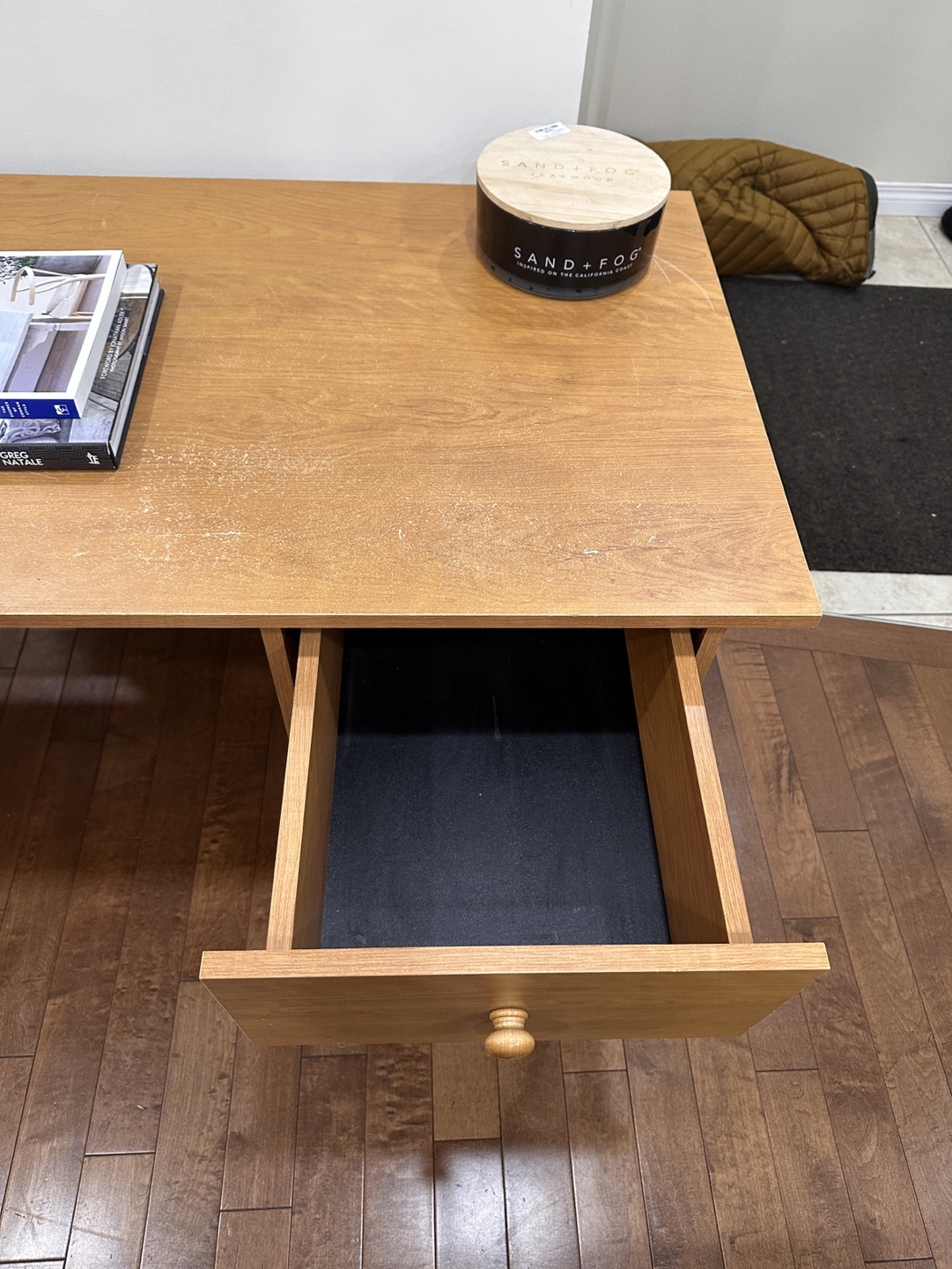 Small Wooden Desk with Drawer - photo 4