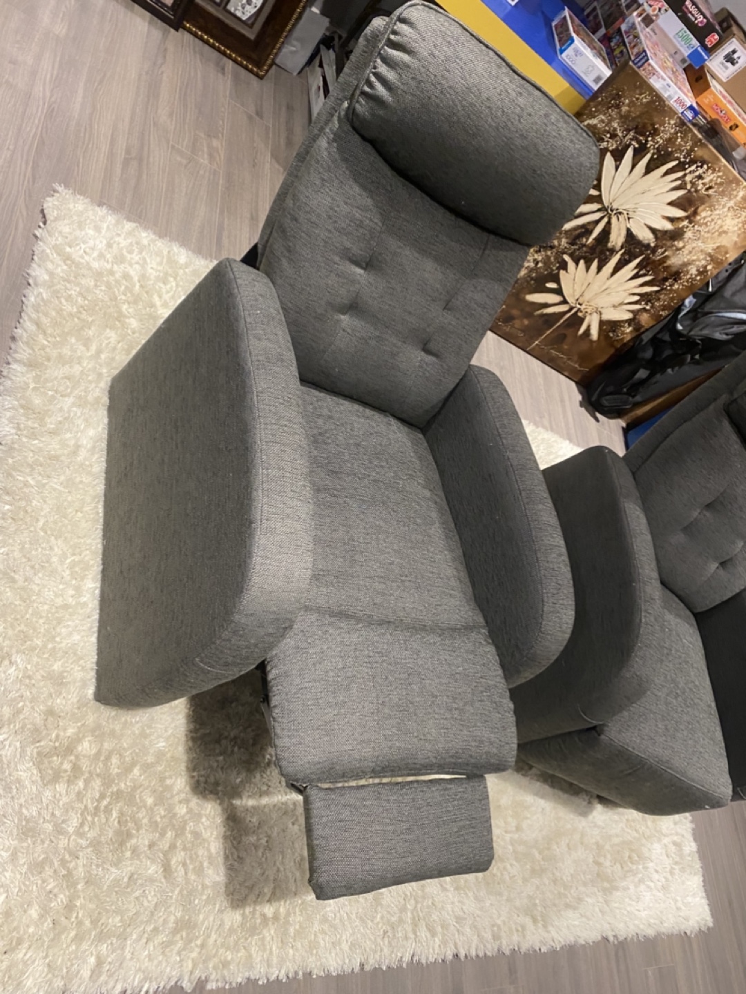Pair of Grey Recliners - photo 2