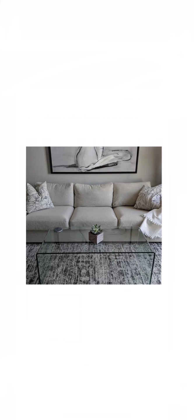 **** MUST GO - Modern Glass Coffee Table - photo 2