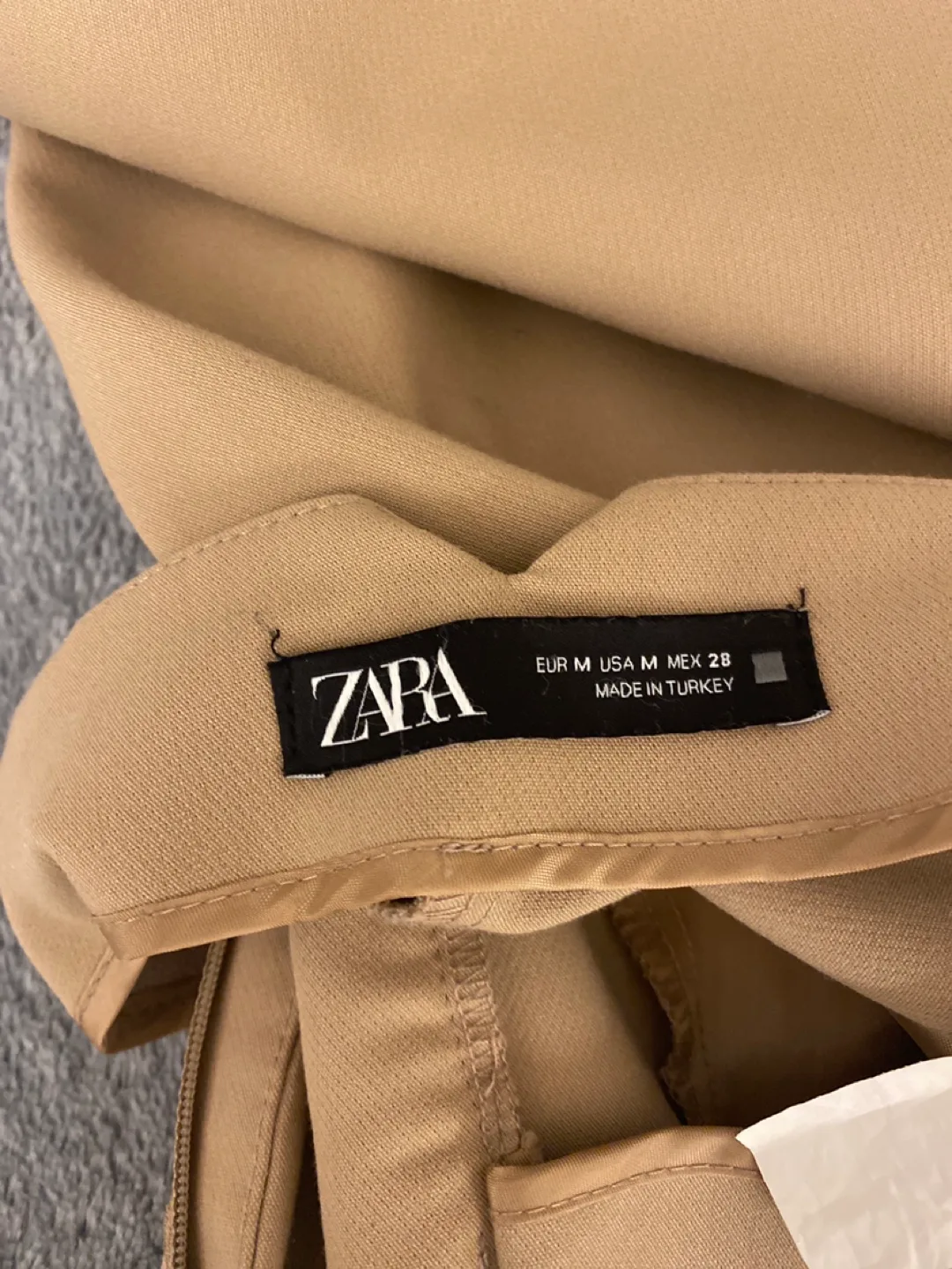 Zara Beige Trousers - Size M image indicator(3)