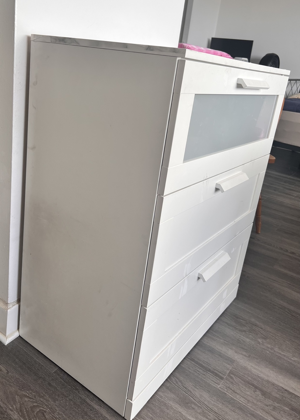 Moving out sale IKEA 3-Drawer Chest White - photo 3