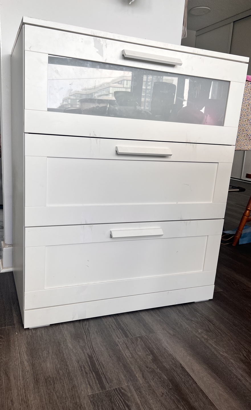 Moving out sale IKEA 3-Drawer Chest White - photo 2