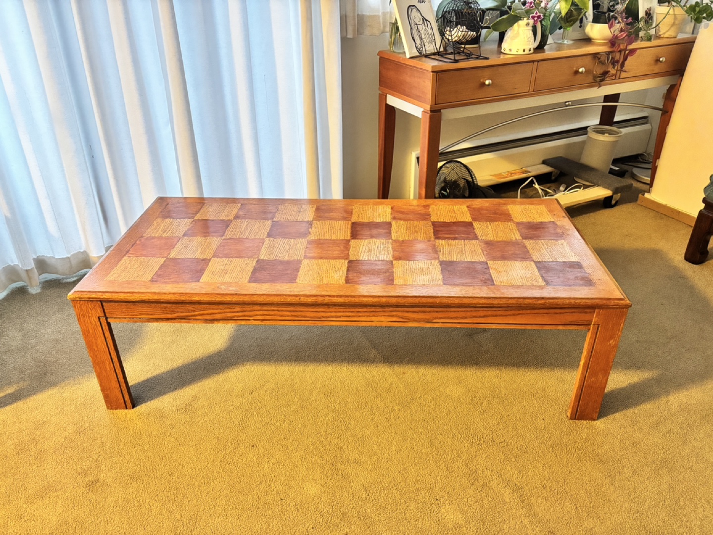 Checkerboard Pattern Coffee Table