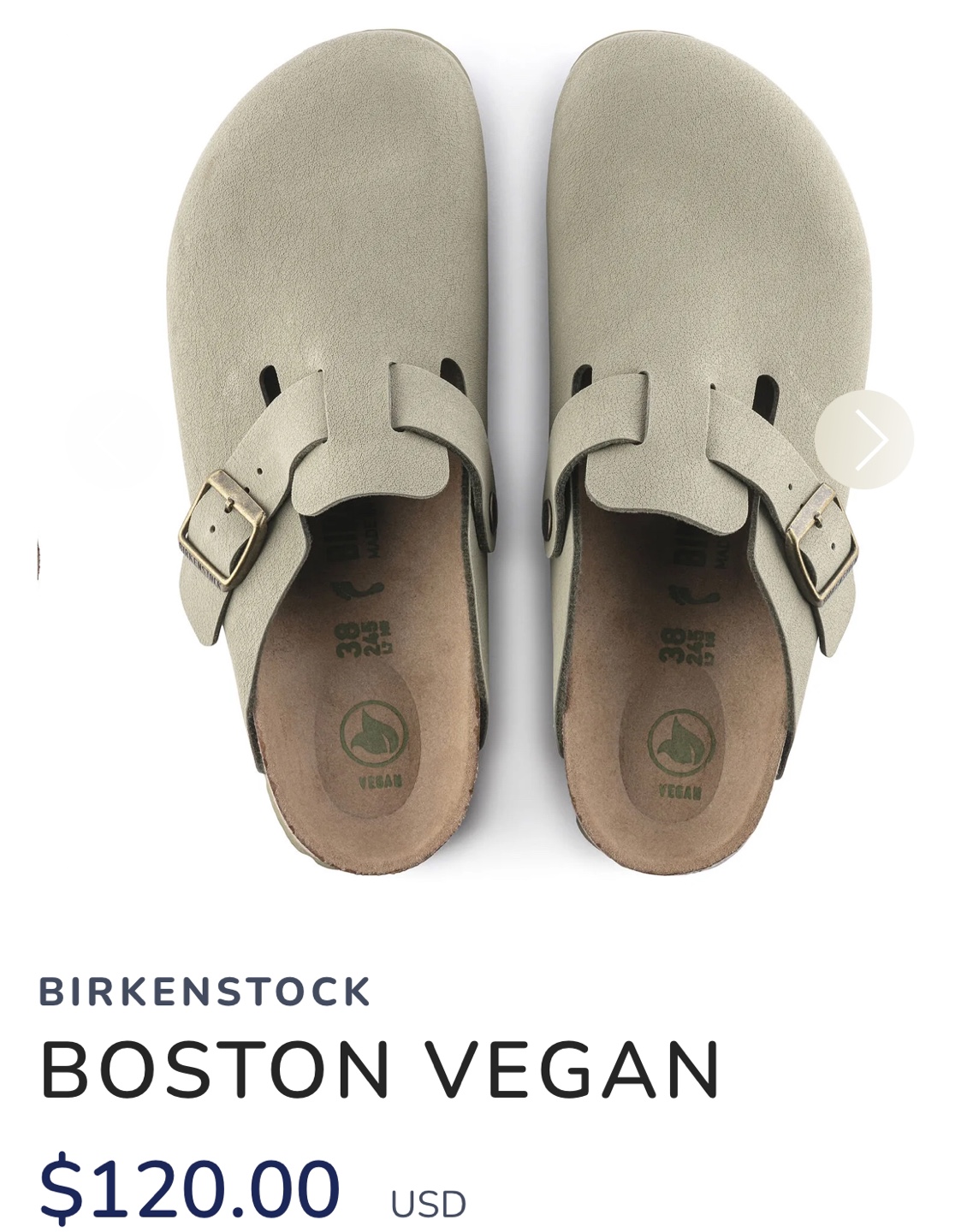 Birkenstock Boston Vegan Clogs - US Women’s 9