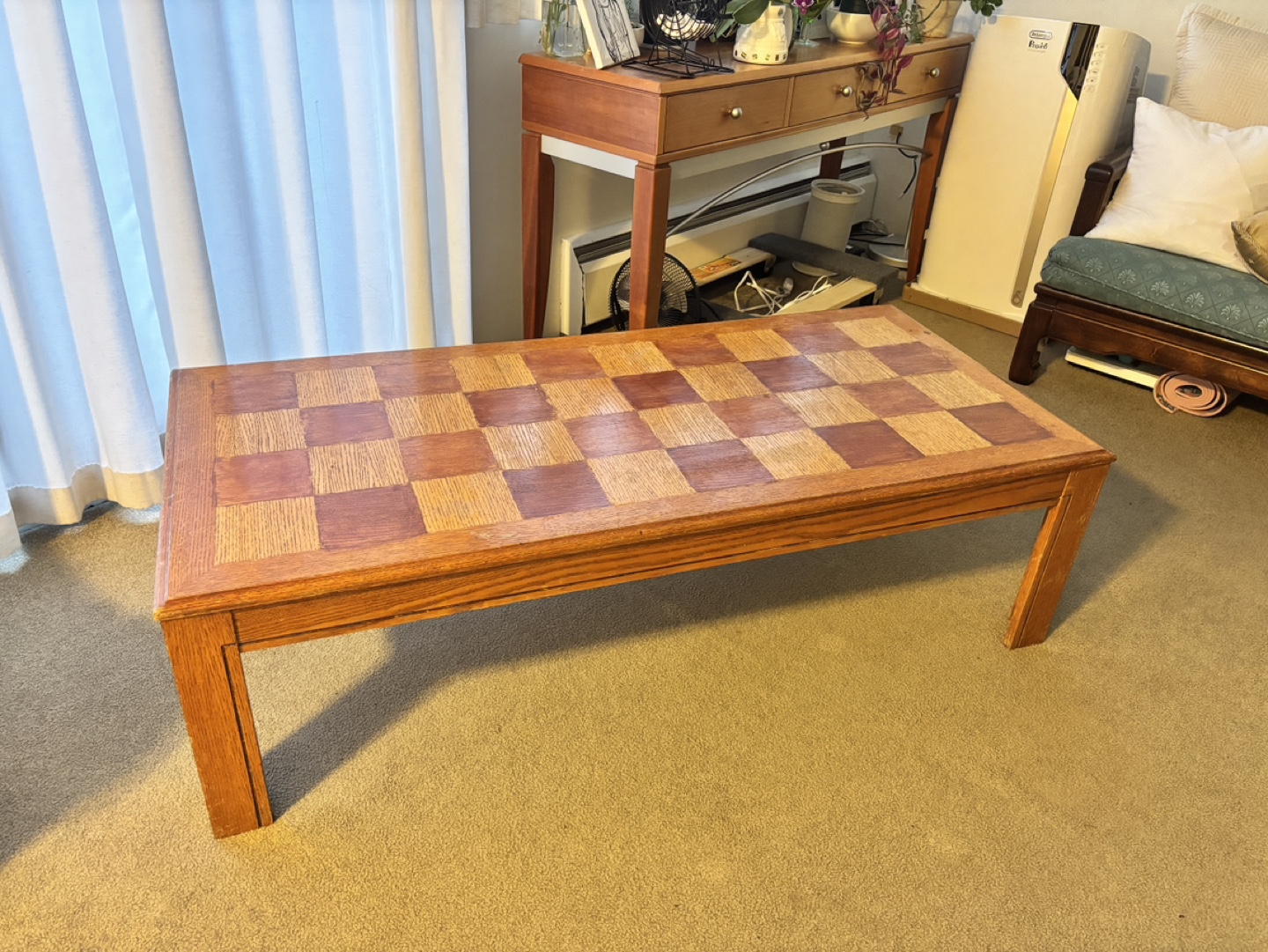 Checkerboard Pattern Coffee Table - photo 2