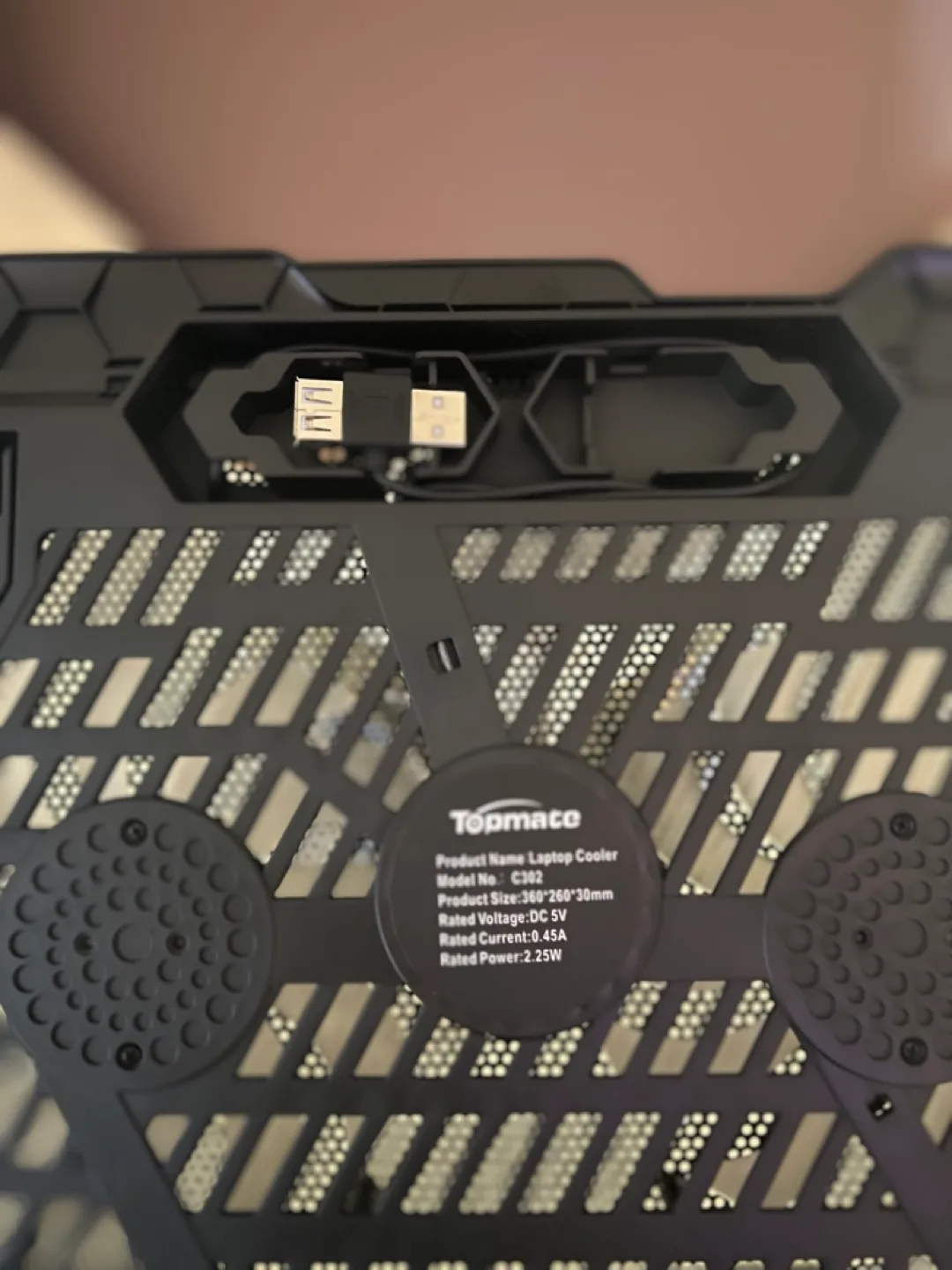 TopMate C302 Laptop Cooling Pad image indicator(9)