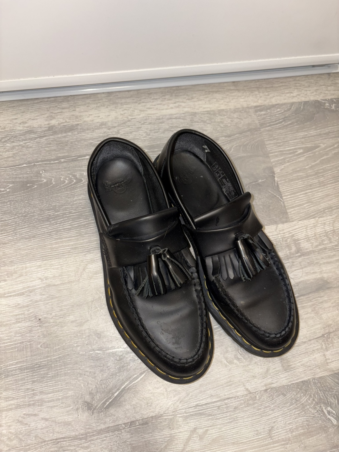 Dr. Martens Black Leather Tassel Loafers - US 9 - photo 2