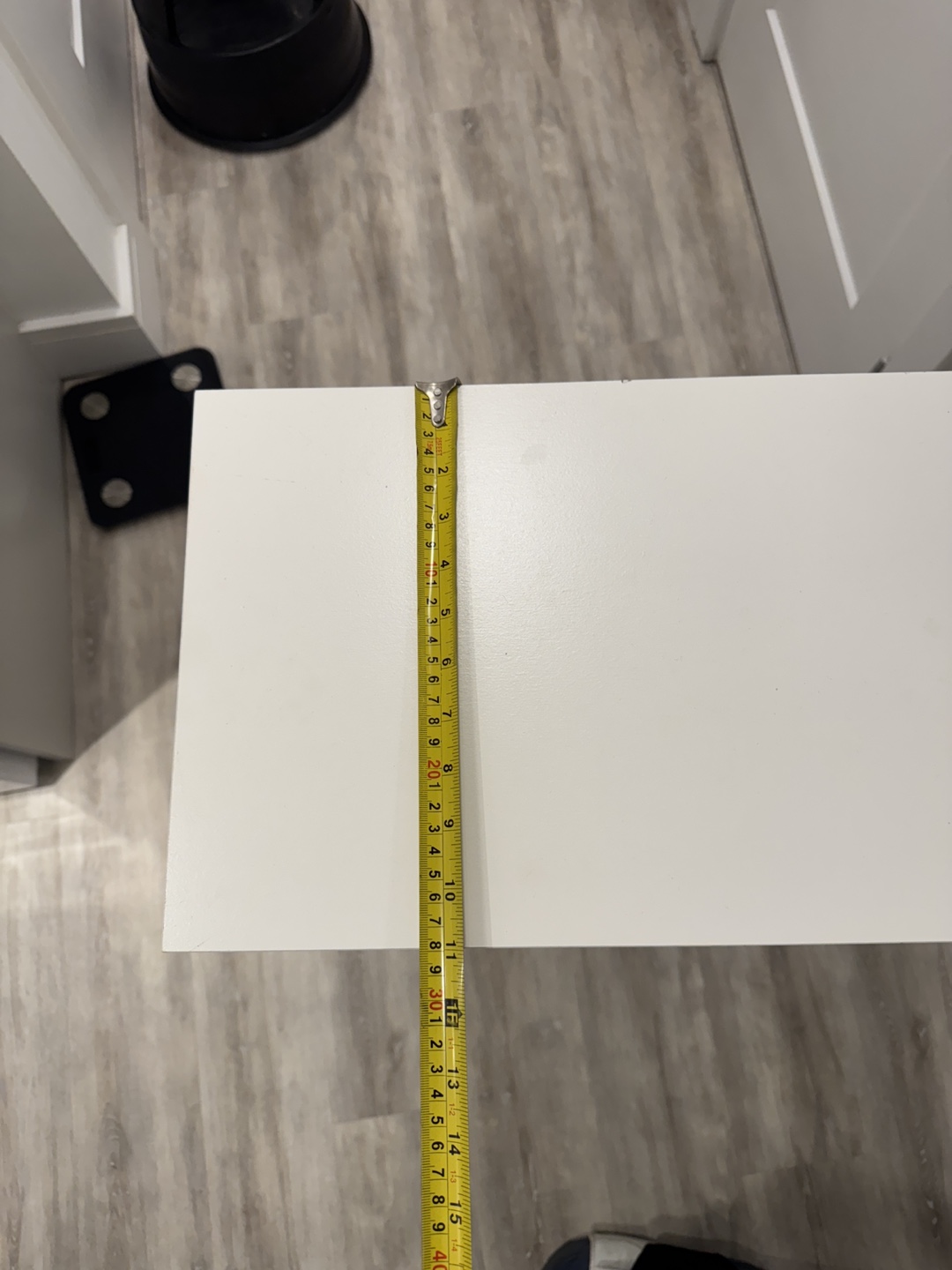 White Shoe Cabinet with Two Drawers - photo 2