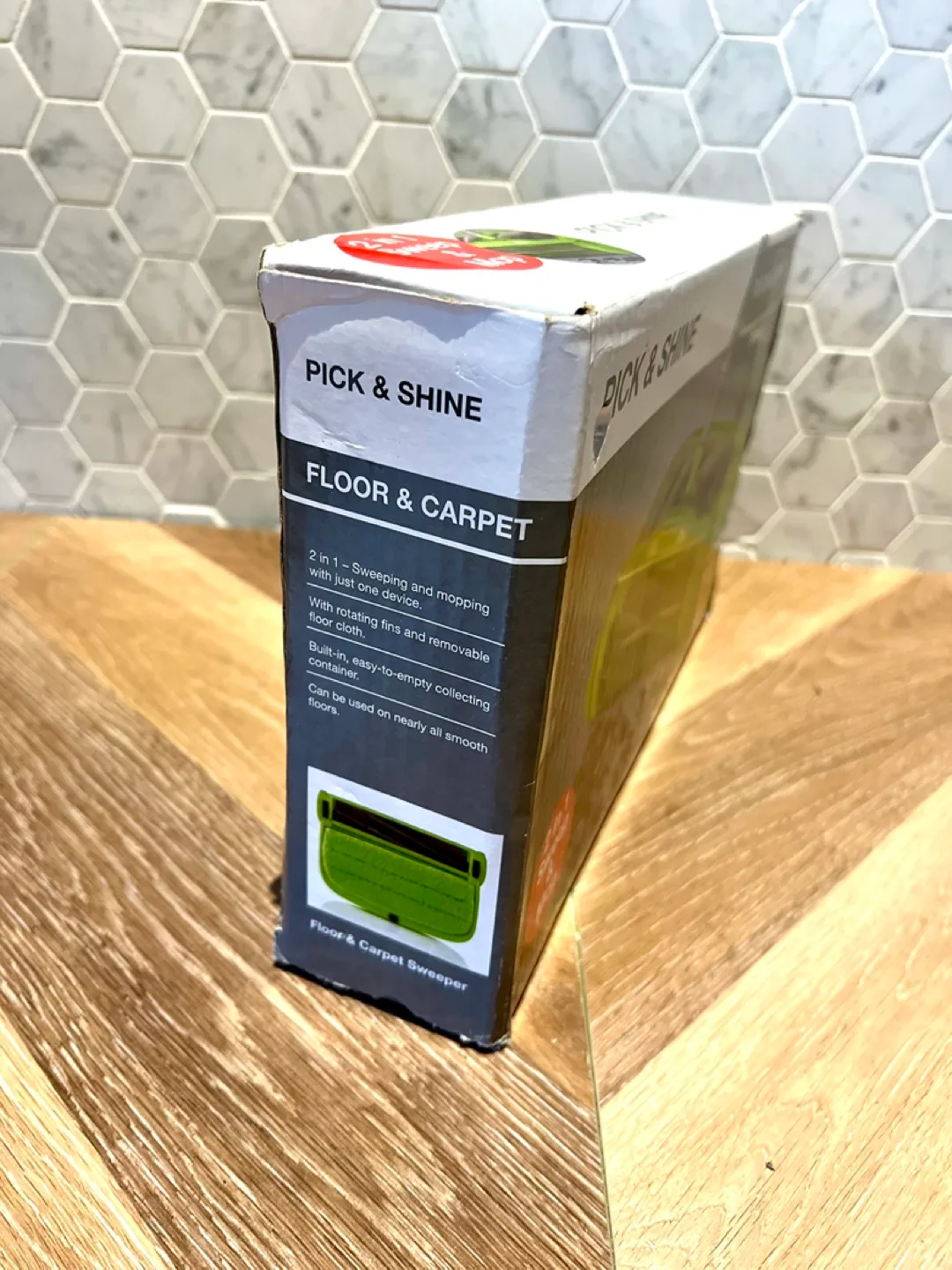 Pick & Shine 2-in-1 Floor & Carpet Sweeper and Mop image indicator(4)