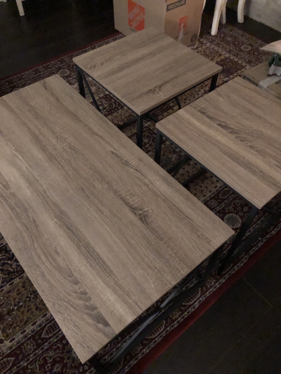 3-Piece Coffee Table Set - Modern Farmhouse Style - photo 2