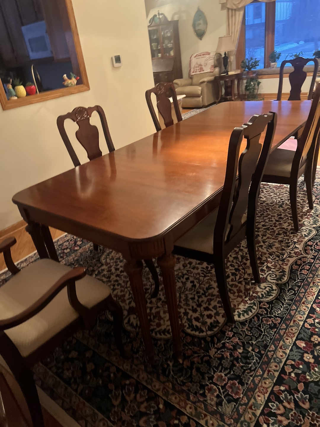 Antique Wooden Dining Set - photo 2