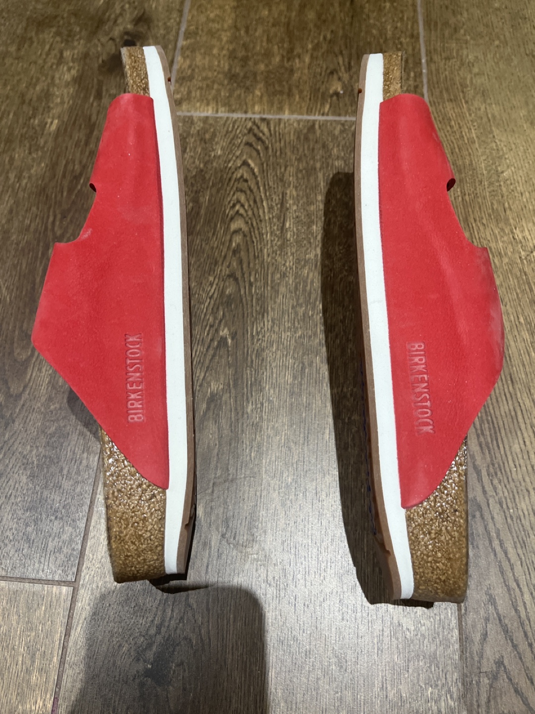 Red Birkenstock Sandals Size 41 - photo 3