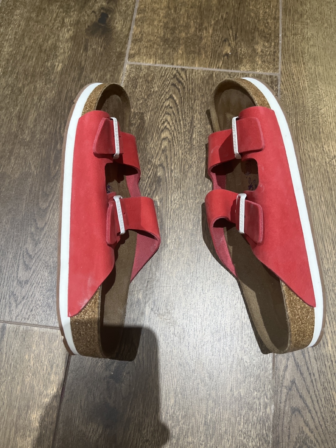 Red Birkenstock Sandals Size 41 - photo 4