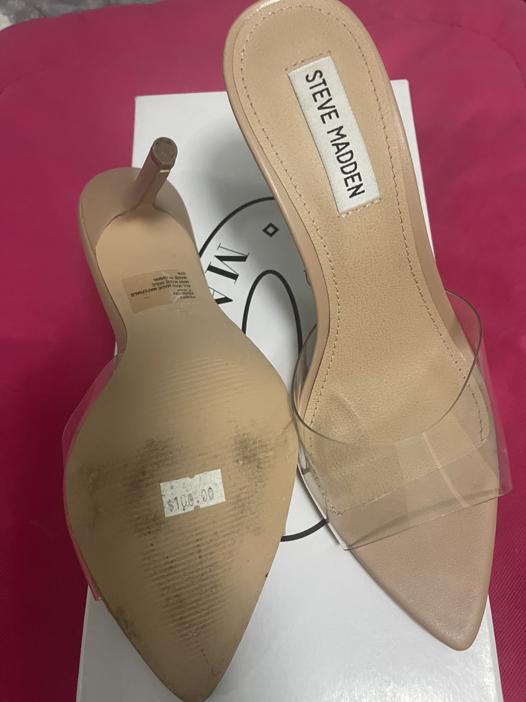 Steve Madden Feisty Heels - Nude Size 7.5 - photo 4