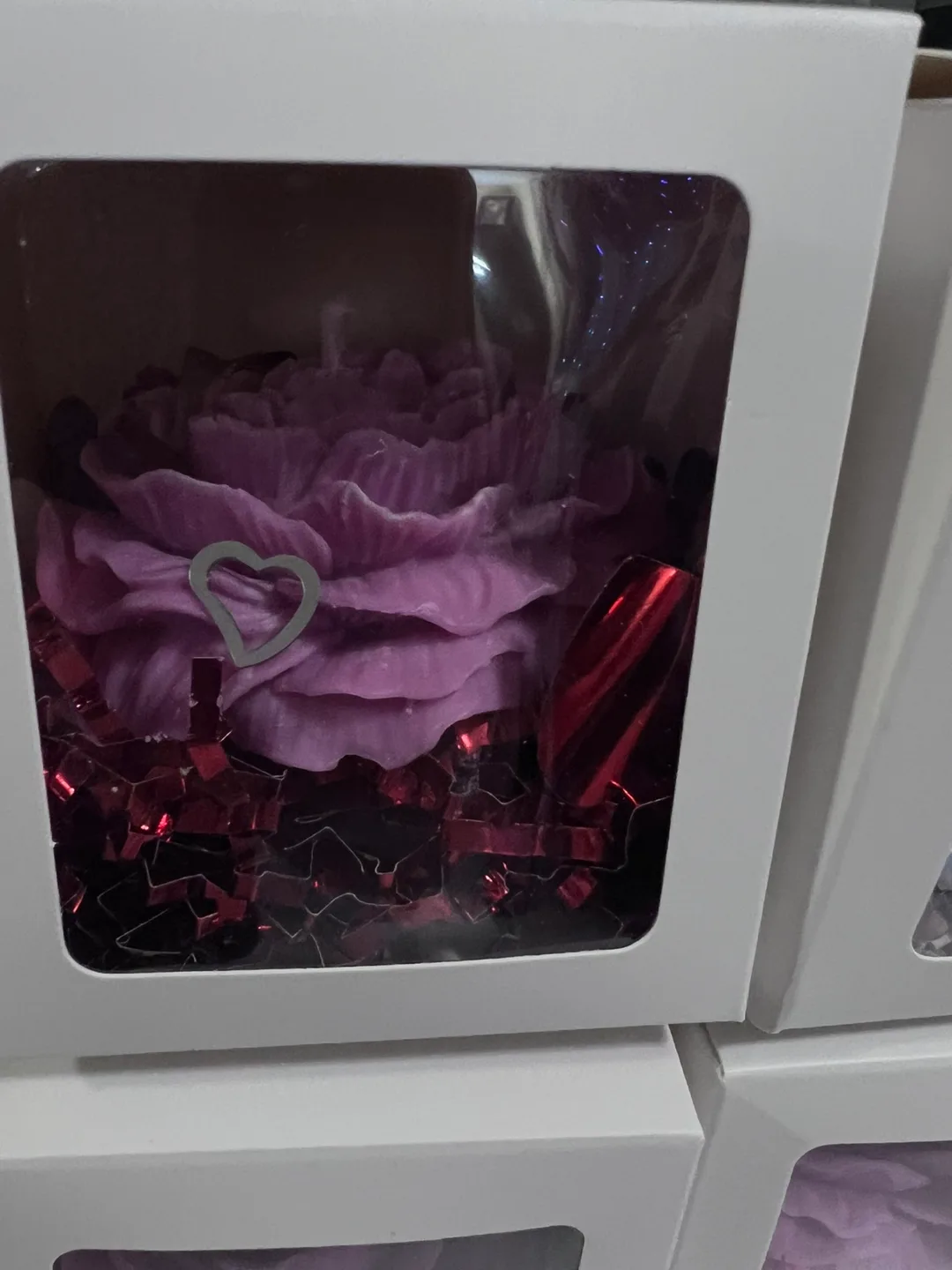 Purple Rose Shaped Candles - 1Available image indicator(2)