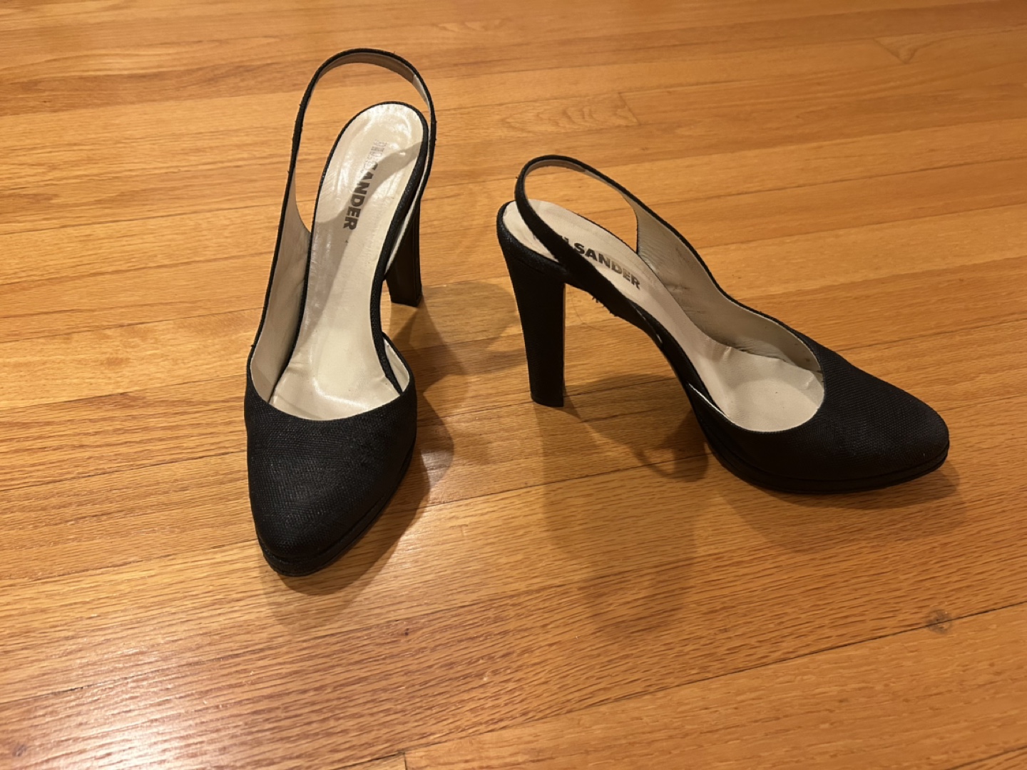 Jil Sander Black Slingback Heels - photo 5