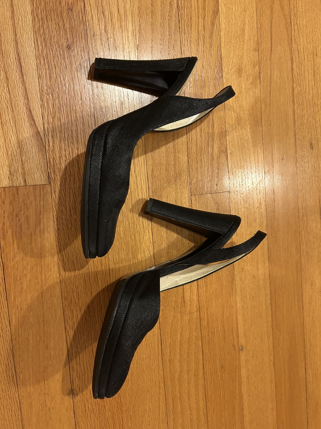 Jil Sander Black Slingback Heels